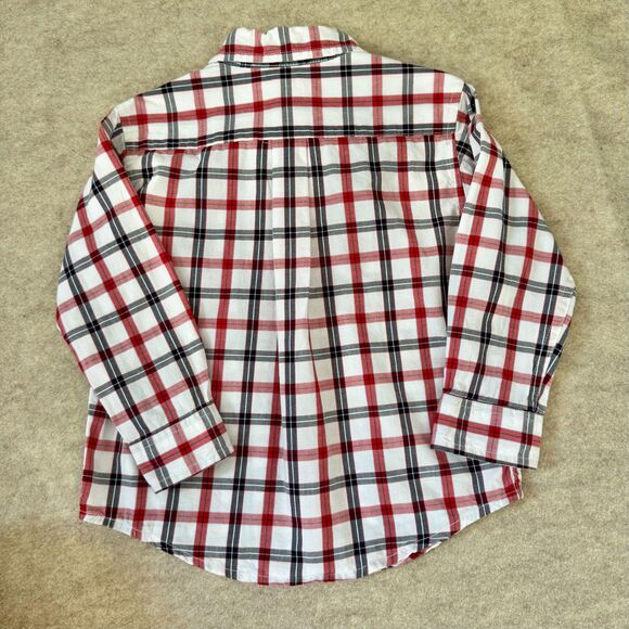 Janie and Jack plaid button-up 2 shirt bundle red yellow Kids 18–24M classic - Picture 9 of 16